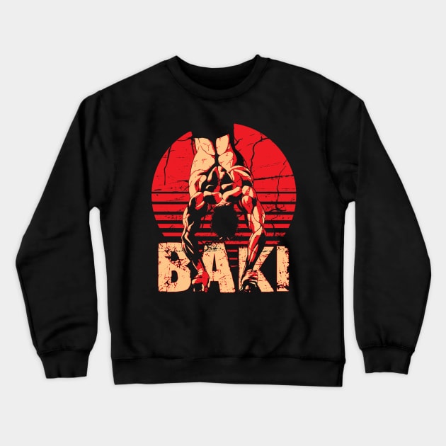 Baki Crewneck Sweatshirt by Cutedrawsave